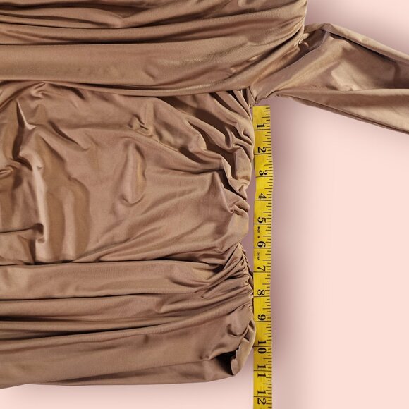 VTG y2k cha cha vente coquette goddess romantic off the shoulder Bardot top sz M - Picture 4 of 7